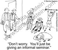 funny college cartoons university higher education informal seminar talk, faculty department academia academics professor lecture powerpoint theory teacher teach teaching student cartoon 1322